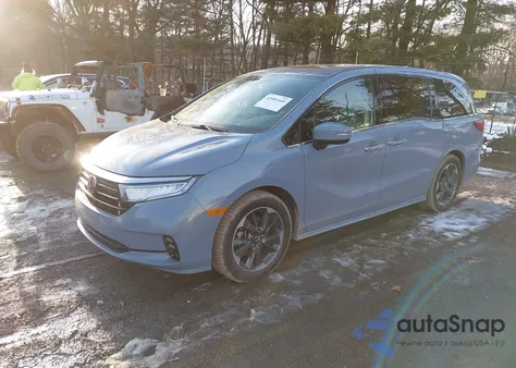 2023 Honda Odyssey Elite from USA, damaged, VIN 5FNRL6H96PB057657